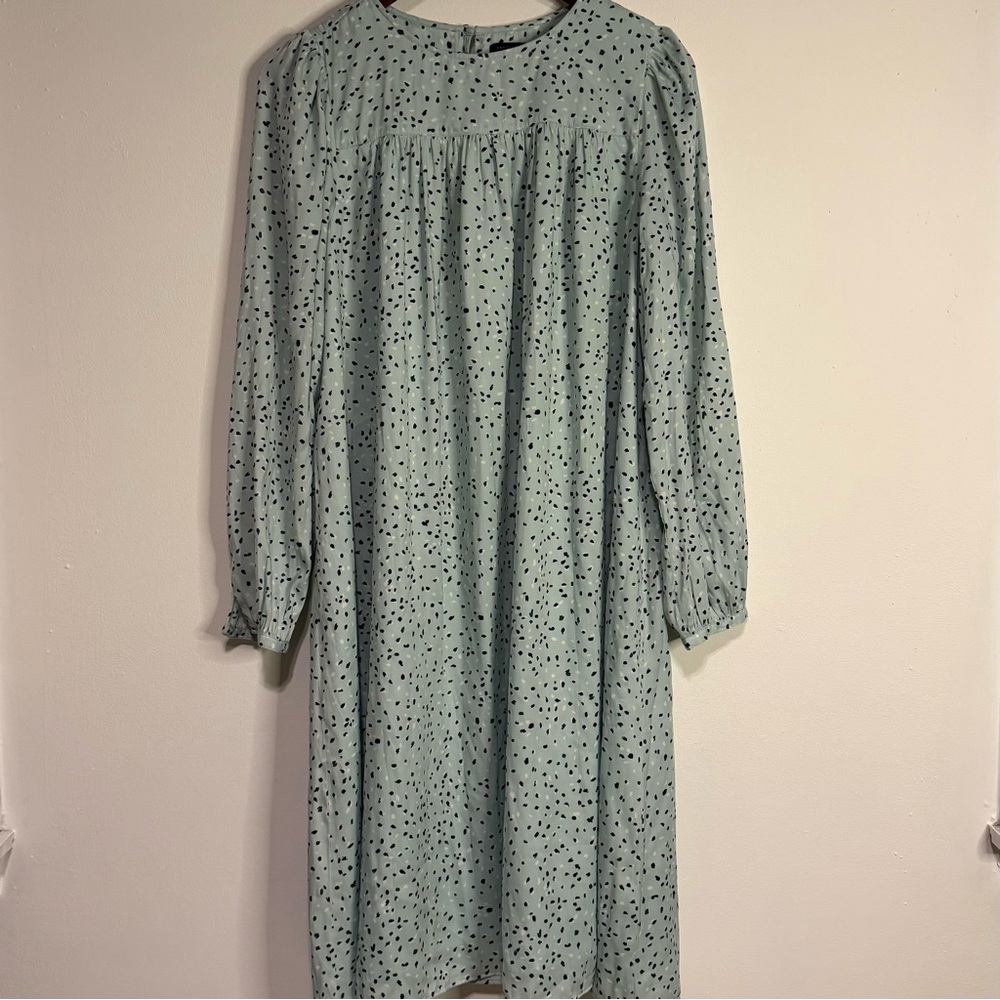 Ann Taylor Teal Long Sleeve Dress